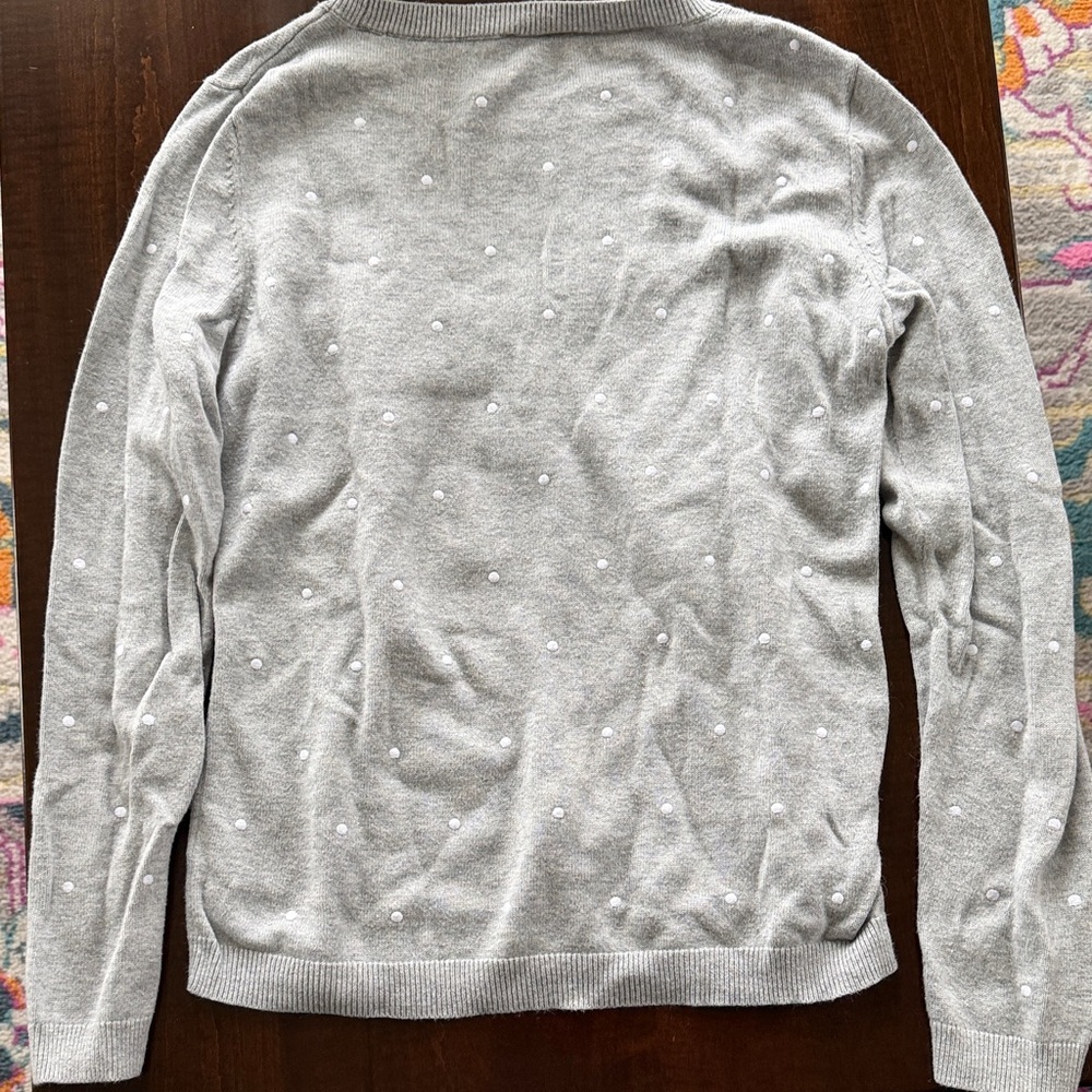 Cotton Sweater with Polar Bear Design - Picture 2 of 4